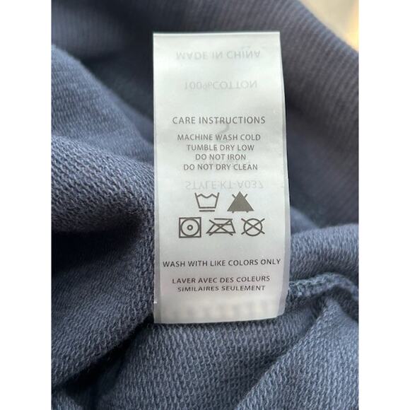 NWT Mono B Womens 2 Piece Set Short Sleeve T-Shirt & Sweat Shorts Blue Size S - Picture 5 of 11